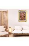 Lord Hanuman Golden Photo Frame - 10x14 Inches | Elegant Wooden Frame For Home, Office & Temple Decoration | Spiritual Wall & Table Decor And Gift Item (F9449)