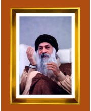 Osho Golden Photo Frame - 10x14 Inches | Elegant Wooden Frame For Home, Office & Temple Decoration | Spiritual Wall & Table Decor And Gift Item (F9678)