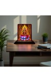 Car Desk/Table Top Maa Laxmi Wooden Photo Stand â€“ 3x4 Inches, Compact & Stylish Spiritual Display For Car, Home & Office (Pack Of 1) (F15085)