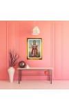 Lord Vishnu Golden Photo Frame - 16x20 Inches | Elegant Wooden Frame For Home, Office & Temple Decoration | Spiritual Wall & Table Decor And Gift Item (F9424)