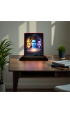 Car Desk/Table Top Lord Shiva Wooden Photo Stand â€“ 3x4 Inches, Compact & Stylish Spiritual Display For Car, Home & Office (Pack Of 1) (F15081)