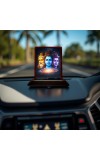 Car Desk/Table Top Lord Shiva Wooden Photo Stand â€“ 3x4 Inches, Compact & Stylish Spiritual Display For Car, Home & Office (Pack Of 1) (F15081)