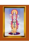 Golden Photo Frame - 10x14 Inches | Elegant Wooden Frame For Home, Office & Temple Decoration | Spiritual Wall & Table Decor and Gift Item