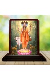 Car Desk/Table Top Lord Dattatreya Wooden Photo Stand 3x4 Inches, Compact & Stylish Spiritual Display For Car, Home & Office (Pack Of 1) (F14341)