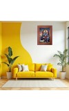 Lord Vishnu Photo Frame Religious Wall & Table Decor Frame | Lord Vishnu Spiritual Photo Frame For Home, Temple & Office | Decorative Hindu God & Goddess Frame (Pack Of 1) (F17975)