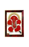 Lord Ganesha Photo Frame For Wall & Table | 7x9 Inch Golden Cherry Finish | Decorative Lord Ganesha Photo Frame For Home, Office & Pooja Room (F11331)