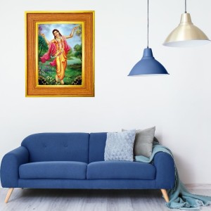 Gaudiya Vaishnavism Photo Frame 18x22 Inches-Brown Wooden Frame For Home, Office & Temple Decoration And Gifting (F6466)