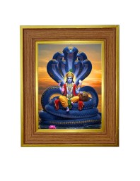 Avataar Of Vishnu Photo Frame 10x14 Inches-Brown Wooden Frame For Home, Office & Temple Decoration And Gifting (F6239)