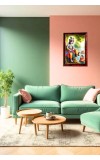 Little Krishna Photo Frame For Wall & Table | 7x9 Inch Golden Cherry Finish | Decorative Little Krishna Photo Frame For Home, Office & Pooja Room (F11652)
