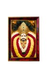 Khatu Shyam Ji Photo Frame For Wall & Table | 7x9 Inch Golden Cherry Finish | Decorative Khatu Shyam Ji Photo Frame For Home, Office & Pooja Room (F11778)