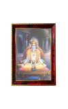 Lord Krishna Photo Frame For Wall & Table | 7x9 Inch Golden Cherry Finish | Decorative Lord Krishna Photo Frame For Home, Office & Pooja Room (F11365)