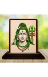 Car Desk/Table Top Lord Shiva Wooden Photo Stand â€“ 3x4 Inches, Compact & Stylish Spiritual Display For Car, Home & Office (Pack Of 1) (F15116)