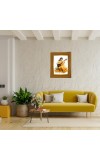 Goddess Saraswati, Photo Frame 10x14 Inches-Brown Wooden Frame For Home, Office & Temple Decoration And Gifting (F6419)