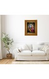Shree Radha Krishna Photo Frame 12x16 Inches-Brown Wooden Frame For Home, Office & Temple Decoration And Gifting (F6273)