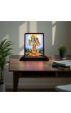 Car Desk/Table Top Lord Rama And Sita And Hanuman Wooden Photo Stand 3x4 Inches, Compact & Stylish Spiritual Display For Car, Home & Office (Pack Of 1) (F14296)