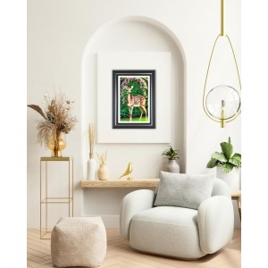 Deer Photo Wall & Table Frame | 18x22 Inch Black Designer | Perfect For Gifting & Home Decor (F9635) Deer Photo Wall & Table Frame | 18x22 Inch Black Designer | Perfect For Gifting & Home Decor (F9635)