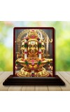 Car Desk/Table Top Lord Shiva Wooden Photo Stand 3x4 Inches, Compact & Stylish Spiritual Display For Car, Home & Office (Pack Of 1) (F14260)