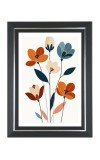 Flower Scenery For Home Photo Wall & Table Frame | 10x14 Inch Black Designer | Perfect For Gifting & Home Decor (F9595)