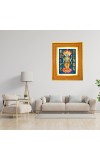 Lord Vishnu Photo Frame 14x18 Inches-Brown Wooden Frame For Home, Office & Temple Decoration And Gifting (F6444)