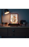 Car Desk/Table Top Lord Shiva And Parvathi Wooden Photo Stand 3x4 Inches, Compact & Stylish Spiritual Display For Car, Home & Office (Pack Of 1) (F14328)