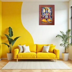 Lord Ganesha Photo Frame Religious Wall & Table Decor Frame | Lord Ganesha Spiritual Photo Frame For Home, Temple & Office | Decorative Hindu God & Goddess Frame (Pack Of 1) (F17982)