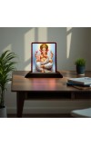 Car Desk/Table Top Lord Ganesha Wooden Photo Stand â€“ 3x4 Inches, Compact & Stylish Spiritual Display For Car, Home & Office (Pack Of 1) (F15162)