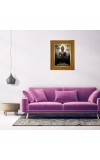 Gautam Buddha Photo Frame 14x18 Inches-Brown Wooden Frame For Home, Office & Temple Decoration And Gifting (F6332)