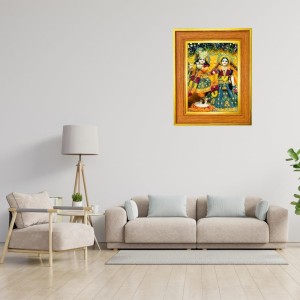 Radha And Krishna Photo Frame 14x18 Inches-Brown Wooden Frame For Home, Office & Temple Decoration And Gifting (F6440) Radha And Krishna Photo Frame 14x18 Inches-Brown Wooden Frame For Home, Office & Temple Decoration And Gifting (F6440)