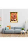 Mata Kaali Golden Photo Frame - 16x20 Inches | Elegant Wooden Frame For Home, Office & Temple Decoration | Spiritual Wall & Table Decor And Gift Item (F9697)