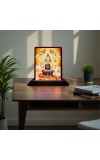 Car Desk/Table Top Lord Shiva Wooden Photo Stand â€“ 3x4 Inches, Compact & Stylish Spiritual Display For Car, Home & Office (Pack Of 1) (F15103)