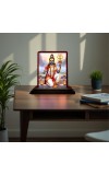 Car Desk/Table Top Lord Parvathi Maatha Wooden Photo Stand 3x4 Inches, Compact & Stylish Spiritual Display For Car, Home & Office (Pack Of 1) (F14416)