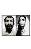 Sri Sri Ramakrishna & Maa Sarada Devi Laminated Photo - 7x9 Inches, Divine Blessings For Home & Office And Temple Decoration (F16317)