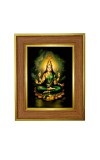 Bala Tripura Sundari Photo Frame 12x16 Inches-Brown Wooden Frame For Home, Office & Temple Decoration And Gifting (F6234)