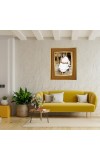 Sri Sarada Devi Photo Frame 10x14 Inches-Brown Wooden Frame For Home, Office & Temple Decoration And Gifting (F6409)