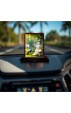 Car Desk/Table Top Lord Krishna Wooden Photo Stand 3x4 Inches, Compact & Stylish Spiritual Display For Car, Home & Office (Pack Of 1) (F14515)