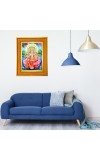 Panchmukhi Lakhsmi Photo Frame 12x16 Inches-Brown Wooden Frame For Home, Office & Temple Decoration And Gifting (F6470)