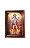 Lord Rama Photo Frame For Wall & Table | 7x9 Inch Golden Cherry Finish | Decorative Lord Rama Photo Frame For Home, Office & Pooja Room (F11674)