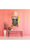 Lord Shiva Golden Photo Frame - 16x20 Inches | Elegant Wooden Frame For Home, Office & Temple Decoration | Spiritual Wall & Table Decor And Gift Item (F9438)