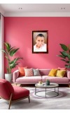 Mirra Alfassa Photo Frame For Wall & Table | 7x9 Inch Golden Cherry Finish | Decorative Mirra Alfassa Photo Frame For Home, Office & Pooja Room (F11304)
