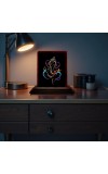 Car Desk/Table Top Lord Ganesha Wooden Photo Stand 3x4 Inches, Compact & Stylish Spiritual Display For Car, Home & Office (Pack Of 1) (F14622)