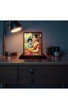 Car Desk/Table Top Yashodha With Krishna Wooden Photo Stand 3x4 Inches, Compact & Stylish Spiritual Display For Car, Home & Office (Pack Of 1) (F14633)