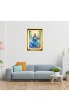 Mata Lakhsmi Golden Photo Frame - 16x20 Inches | Elegant Wooden Frame For Home, Office & Temple Decoration | Spiritual Wall & Table Decor And Gift Item (F9537)