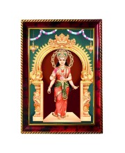Devi Kanyakumari Photo Frame For Wall & Table | 7x9 Inch Golden Cherry Finish | Decorative Devi Kanyakumari Photo Frame For Home, Office & Pooja Room (F11571)