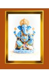 Golden Photo Frame - 10x14 Inches | Elegant Wooden Frame For Home, Office & Temple Decoration | Spiritual Wall & Table Decor and Gift Item