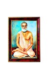Srila Bhaktisiddhanta Sarasvati Photo Frame For Wall & Table | 7x9 Inch Golden Cherry Finish | Decorative Srila Bhaktisiddhanta Sarasvati Photo Frame For Home, Office & Pooja Room (F11535)