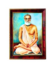 Srila Bhaktisiddhanta Sarasvati Photo Frame For Wall & Table | 7x9 Inch Golden Cherry Finish | Decorative Srila Bhaktisiddhanta Sarasvati Photo Frame For Home, Office & Pooja Room (F11535)