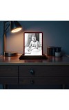 Car Desk/Table Top Sri Sri Anukul Chandra Thakur Wooden Photo Stand 3x4 Inches, Compact & Stylish Spiritual Display For Car, Home & Office (Pack Of 1) (F14642)