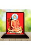 Car Desk/Table Top Baba Lokenath Brahmachari Wooden Photo Stand 3x4 Inches, Compact & Stylish Spiritual Display For Car, Home & Office (Pack Of 1) (F14488)