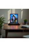 Car Desk/Table Top Lord Shiva Wooden Photo Stand â€“ 3x4 Inches, Compact & Stylish Spiritual Display For Car, Home & Office (Pack Of 1) (F15101)