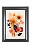 Flower Scenery For Home Photo Wall & Table Frame | 10x14 Inch Black Designer | Perfect For Gifting & Home Decor (F9594)